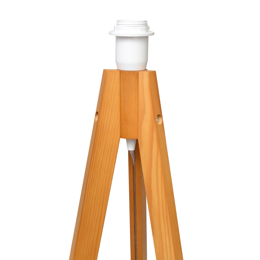 Lampadar HELEN 1xE27/15W/230V crem/auriu/stejar