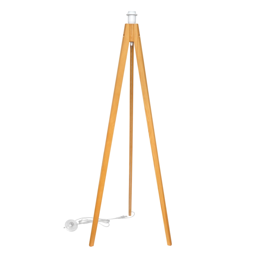 Lampadar HELEN 1xE27/15W/230V crem/auriu/stejar