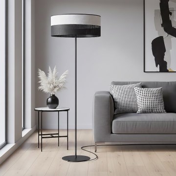 Lampadar KARBON 1xE27/15W/230V negru/gri