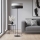 Lampadar KARBON 1xE27/15W/230V negru/gri
