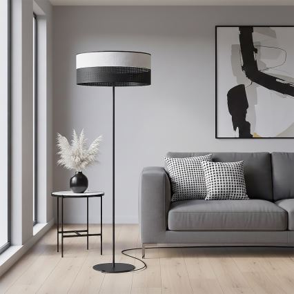 Lampadar KARBON 1xE27/15W/230V negru/gri