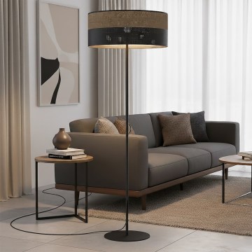 Lampadar KARBON 1xE27/15W/230V negru/maro