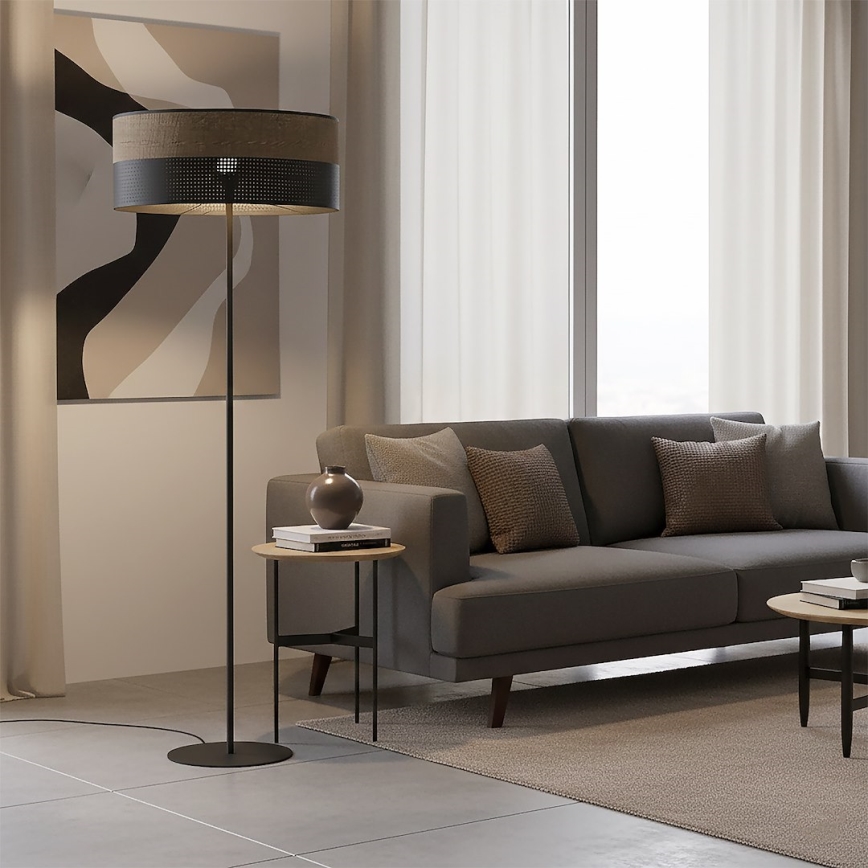 Lampadar KARBON 1xE27/15W/230V negru/maro
