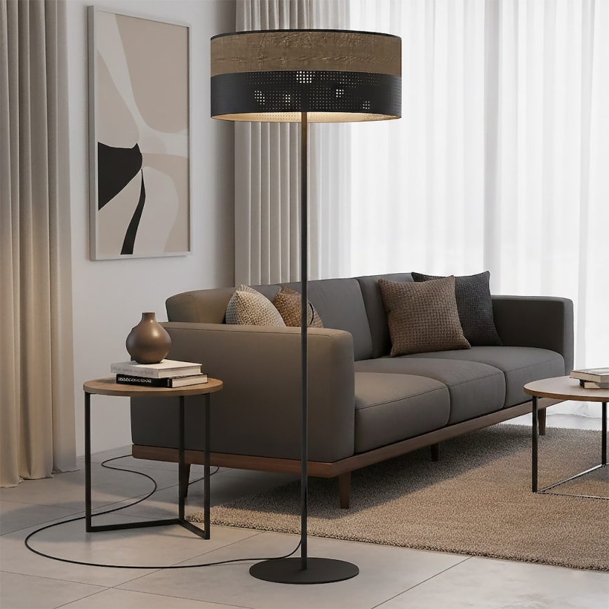 Lampadar KARBON 1xE27/15W/230V negru/maro