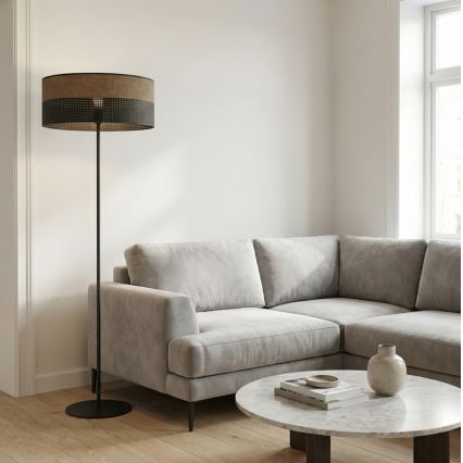 Lampadar KARBON 1xE27/15W/230V negru/maro