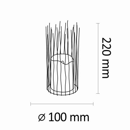 Lampadar LED BORG 2xAA IP44