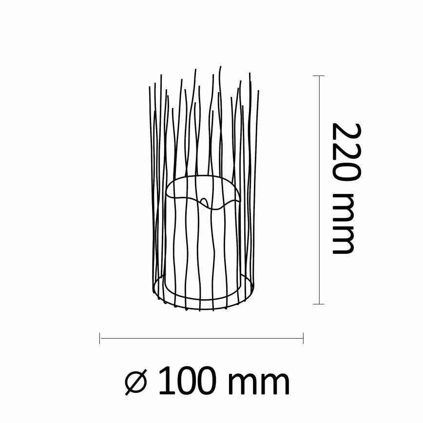 Lampadar LED BORG 2xAA IP44