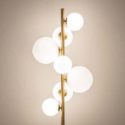 Lampadar LED BRILAGI MILLA 7xG9/3W/230V auriu/alb