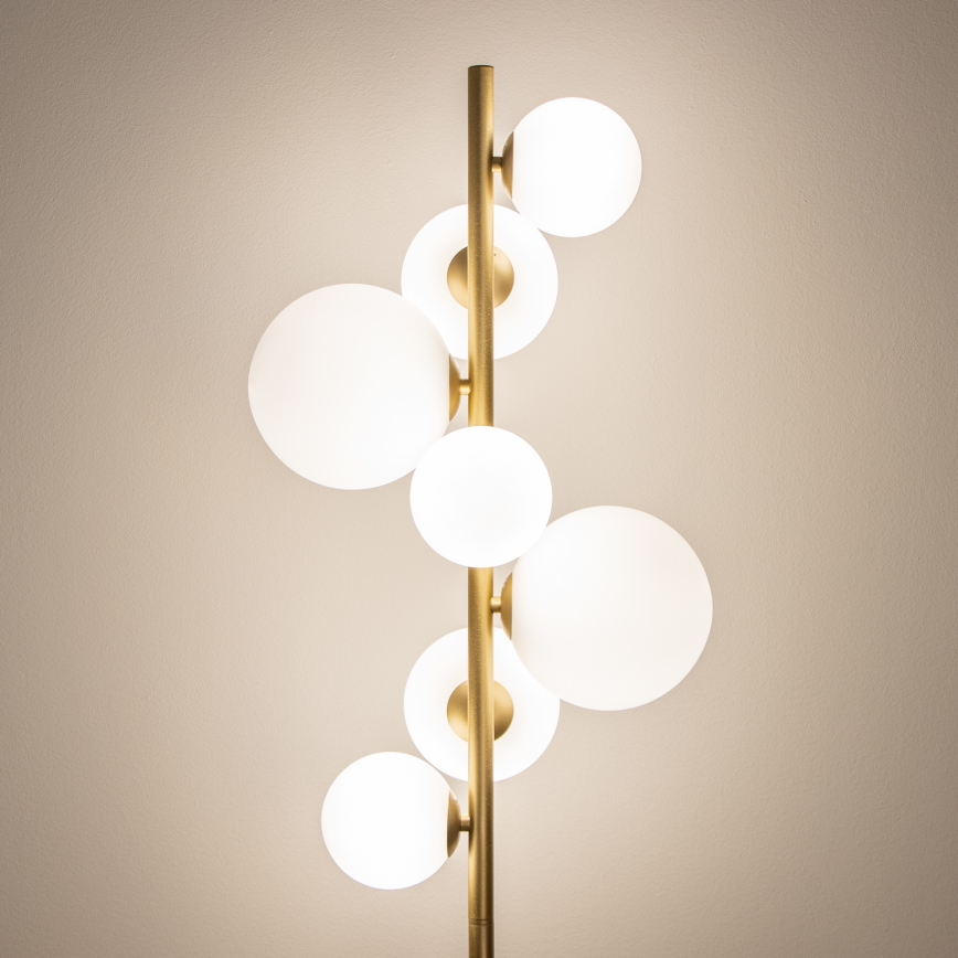 Lampadar LED BRILAGI MILLA 7xG9/3W/230V auriu/alb