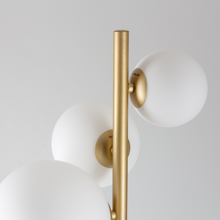 Lampadar LED BRILAGI MILLA 7xG9/3W/230V auriu/alb