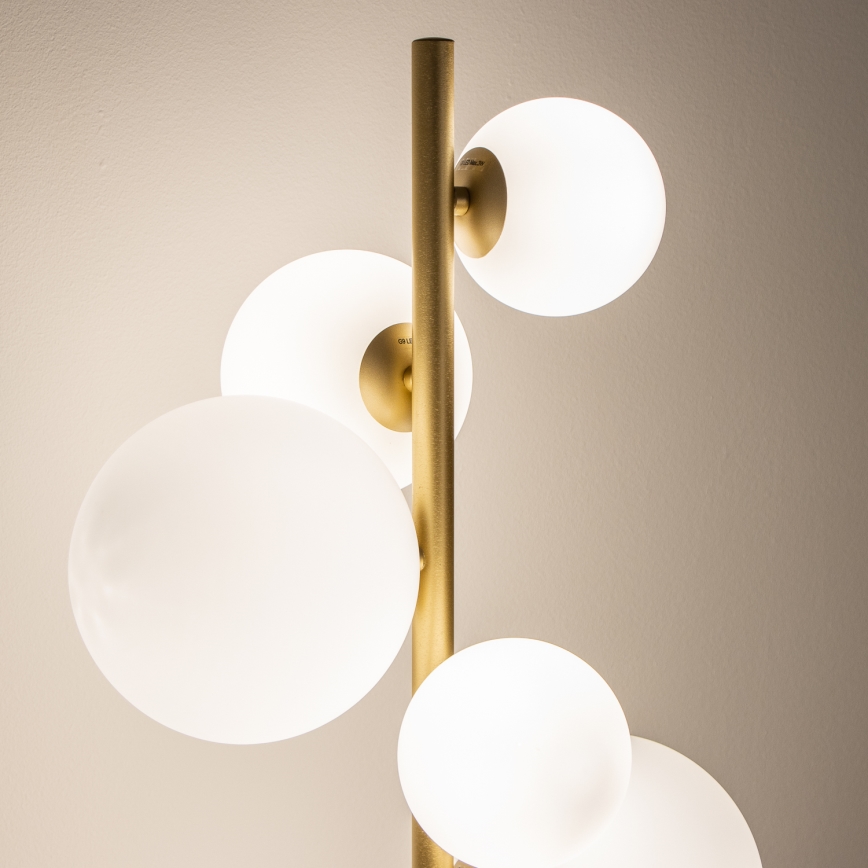 Lampadar LED BRILAGI MILLA 7xG9/3W/230V auriu/alb