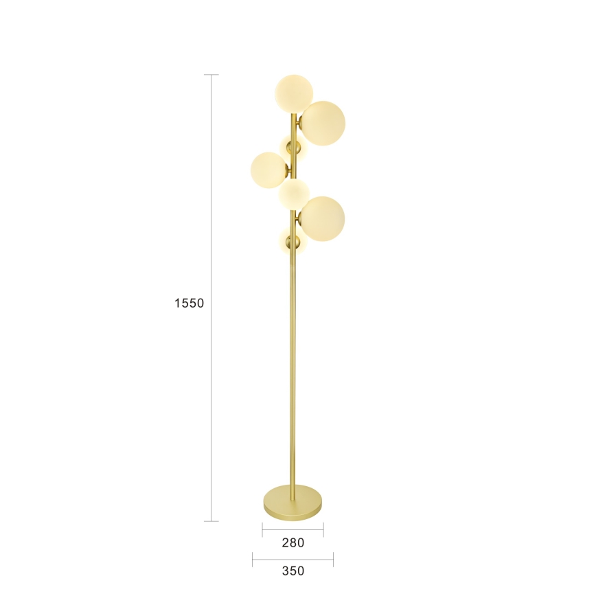 Lampadar LED Brilagi MILLA 7xG9/3W/230V auriu/alb