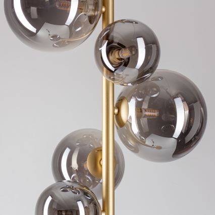 Lampadar LED BRILAGI MILLA 7xG9/3W/230V auriu/fumuriu