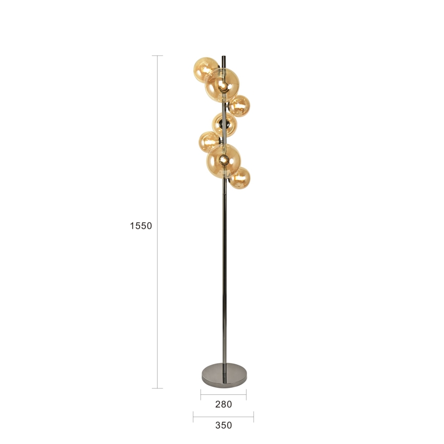 Lampadar LED Brilagi MILLA 7xG9/3W/230V crom lucios/auriu