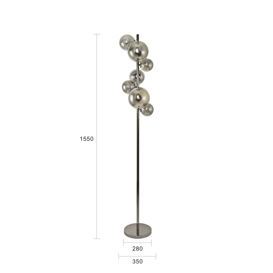 Lampadar LED Brilagi MILLA 7xG9/3W/230V crom lucios/fumuriu