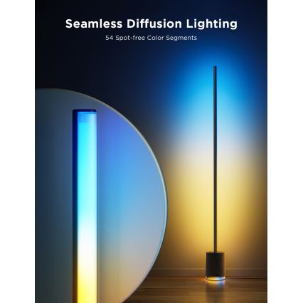 Lampadar LED dimabil cu difuzor Govee Pro RGBICWW 2200-6500K Wi-Fi + telecomandă