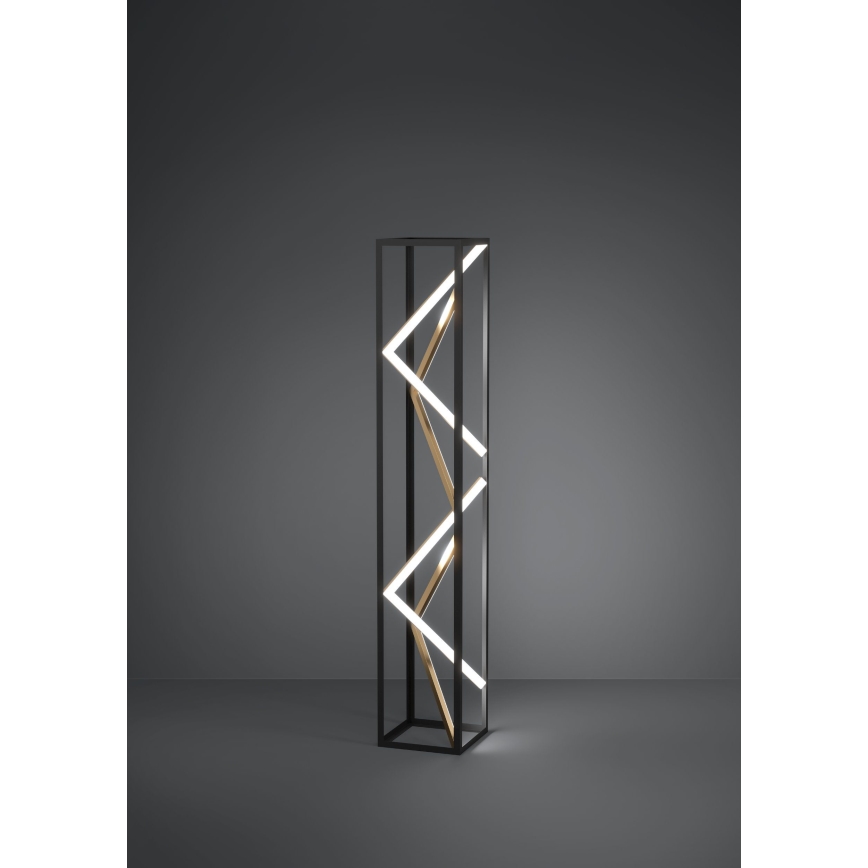 Lampadar LED dimabil Eglo LED/23W/230V 2700-6500K negru/auriu + telecomandă