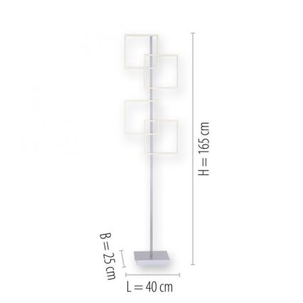 Lampadar LED dimabil INIGO 4xLED/8W/230V Paul Neuhaus 817-55 + telecomandă