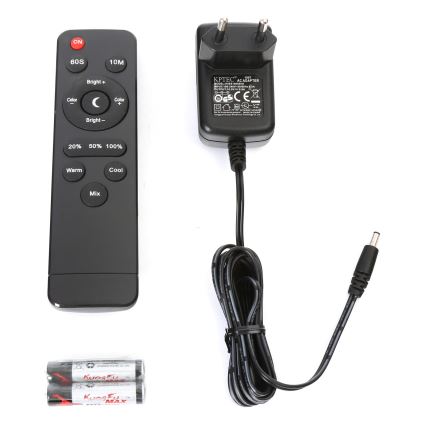 Lampadar LED dimabil LED/9W/24V black + telecomandă