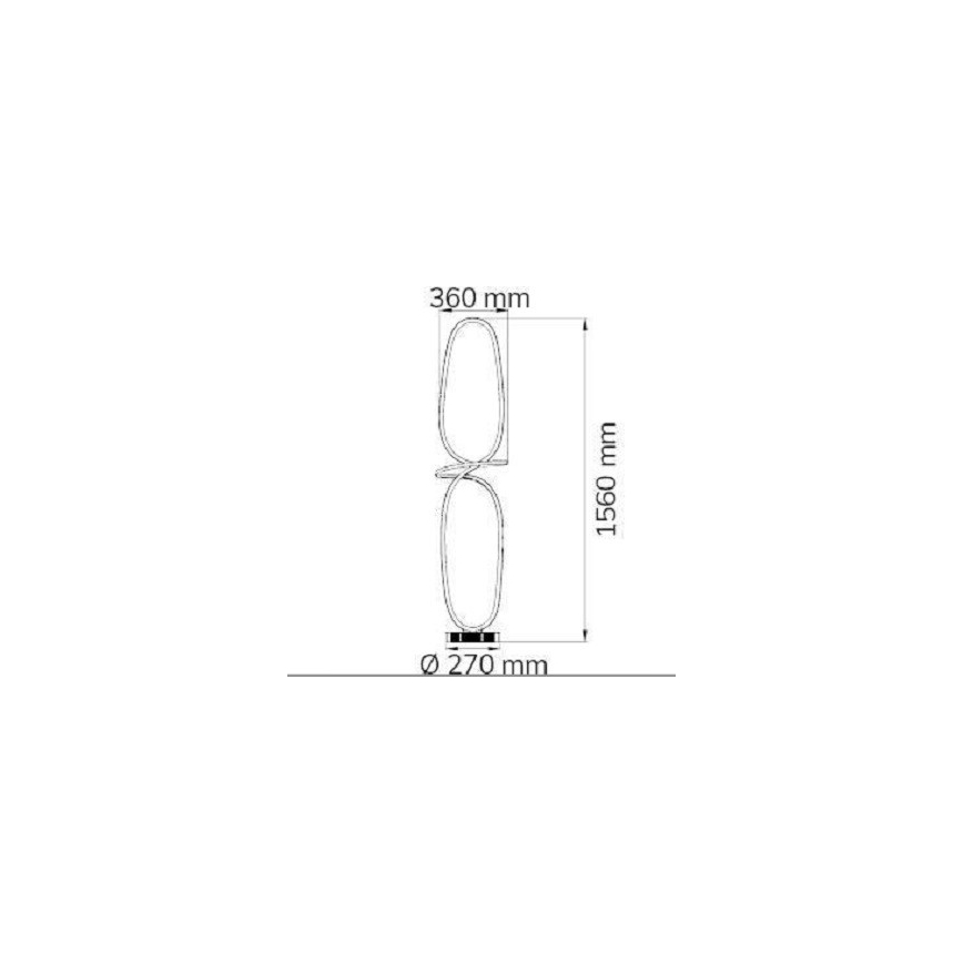 Lampadar LED dimabil MADISON LED/51,5W/230V 2700-5500K Wofi 11555 + telecomandă