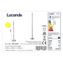 Lampadar LED dimabil MARGEAU 7xLED/4,7W/230V Lucande