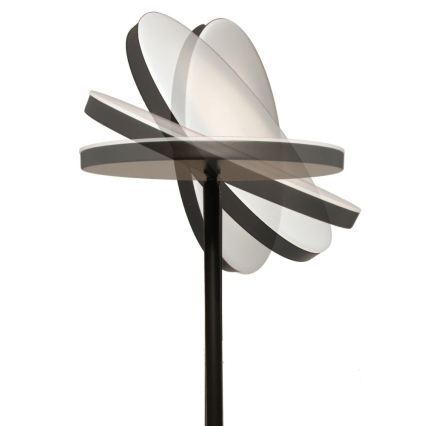 Lampadar LED NORA dimabil LED/25W/230V 2200/3000/4000K + LED/5W 3000K negru + telecomandă