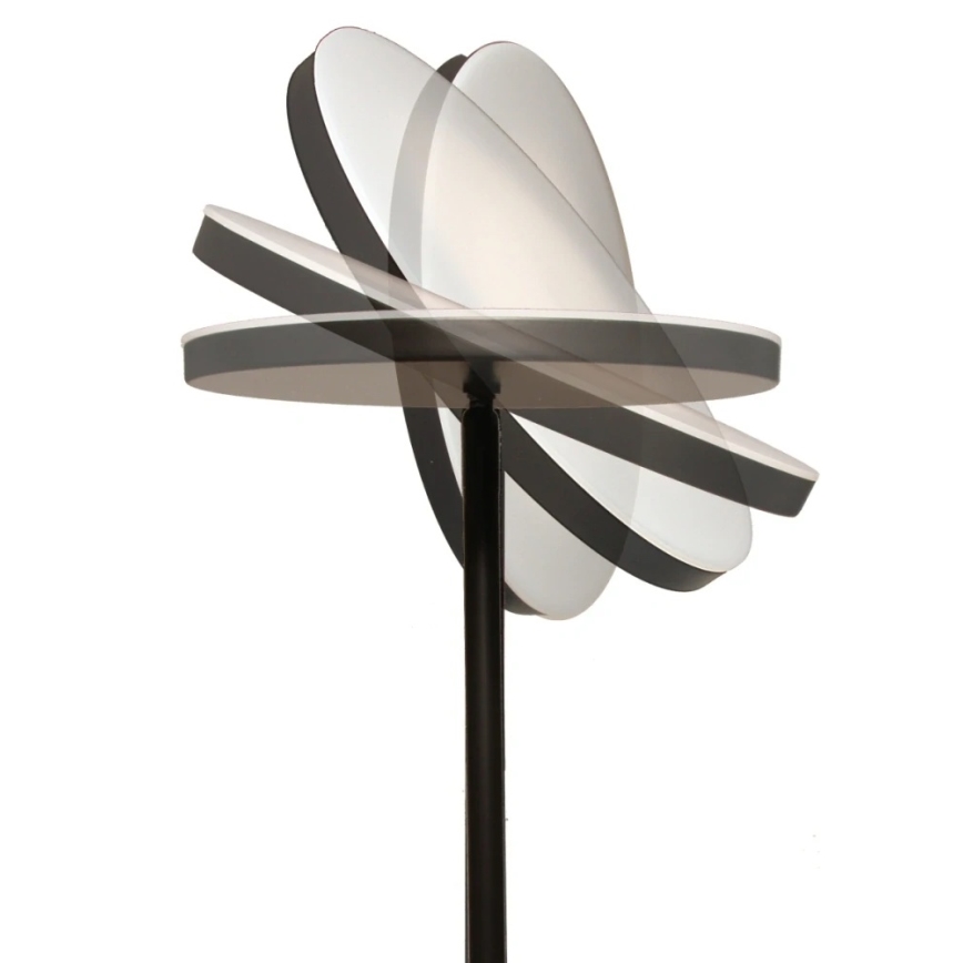 Lampadar LED NORA dimabil LED/25W/230V 2200/3000/4000K + LED/5W 3000K negru + telecomandă