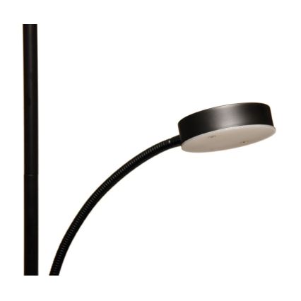 Lampadar LED NORA dimabil LED/25W/230V 2200/3000/4000K + LED/5W 3000K negru + telecomandă