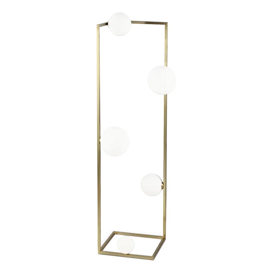 Lampadar LED Ideal Lux ANGOLO 5xG9/3W/230V alamă