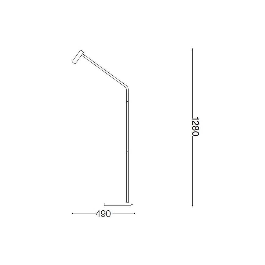 Lampadar LED Ideal Lux EASY LED/3,5W/230V CRI 90 negru
