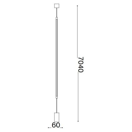 Lampadar LED Ideal Lux FILO LED/14W/230V 2700K CRI 90 negru