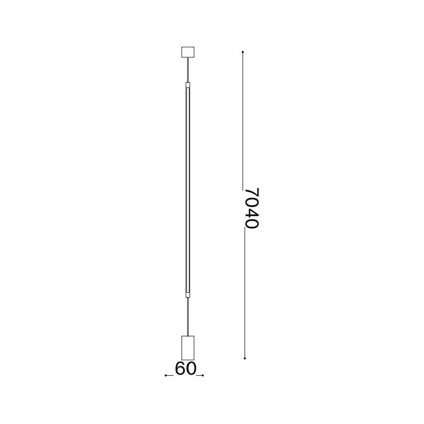 Lampadar LED Ideal Lux FILO LED/14W/230V 2700K CRI 90 negru