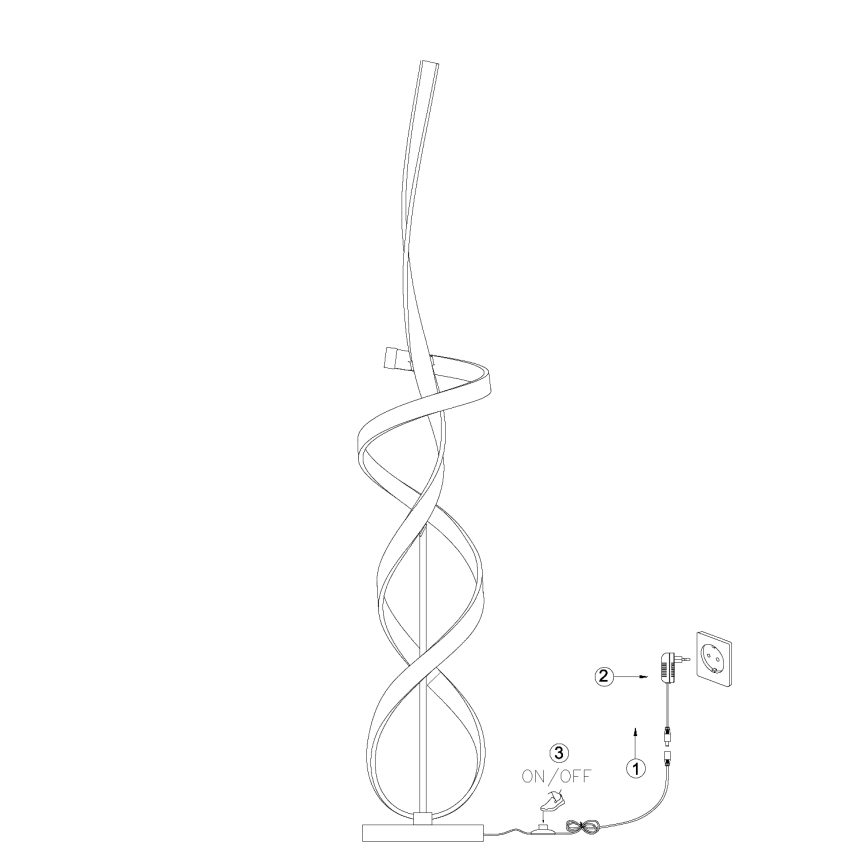 Lampadar LED ONLI KIRA LED/31W/230V 4000K auriu