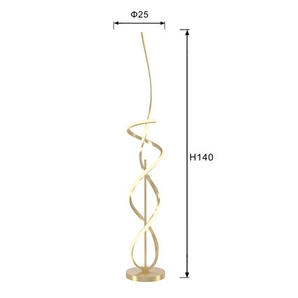 Lampadar LED ONLI KIRA LED/31W/230V 4000K auriu
