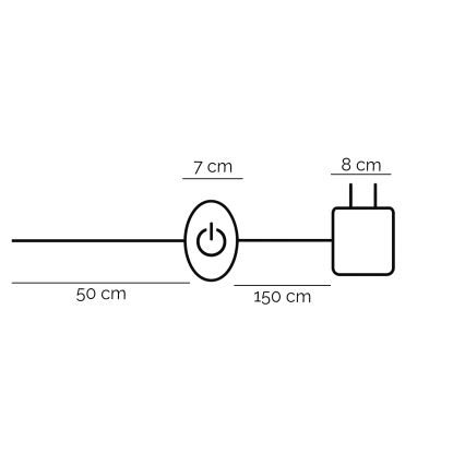 Lampadar LED ONLI TWIST LED/24W/230V 4000K negru