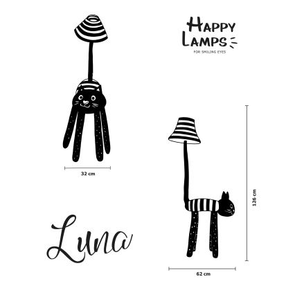 Lampadar LED pentru copii Happy Lamps LUNA LED/5,4W/230V pisică