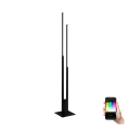 Lampadar LED RGBW dimabil 2xLED/16W/230V negru ZigBee Eglo