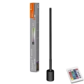 Lampadar LED RGBW dimabil SMART+ FLOOR LED/8W/230V 2700-6500K Wi-Fi negru Ledvance + telecomandă