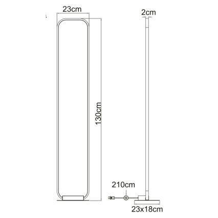 Lampadar LED/24W/230V Globo