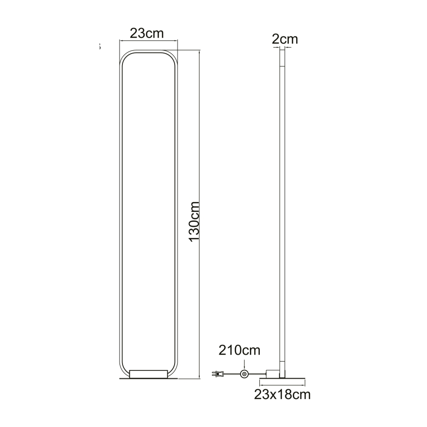 Lampadar LED/24W/230V Globo