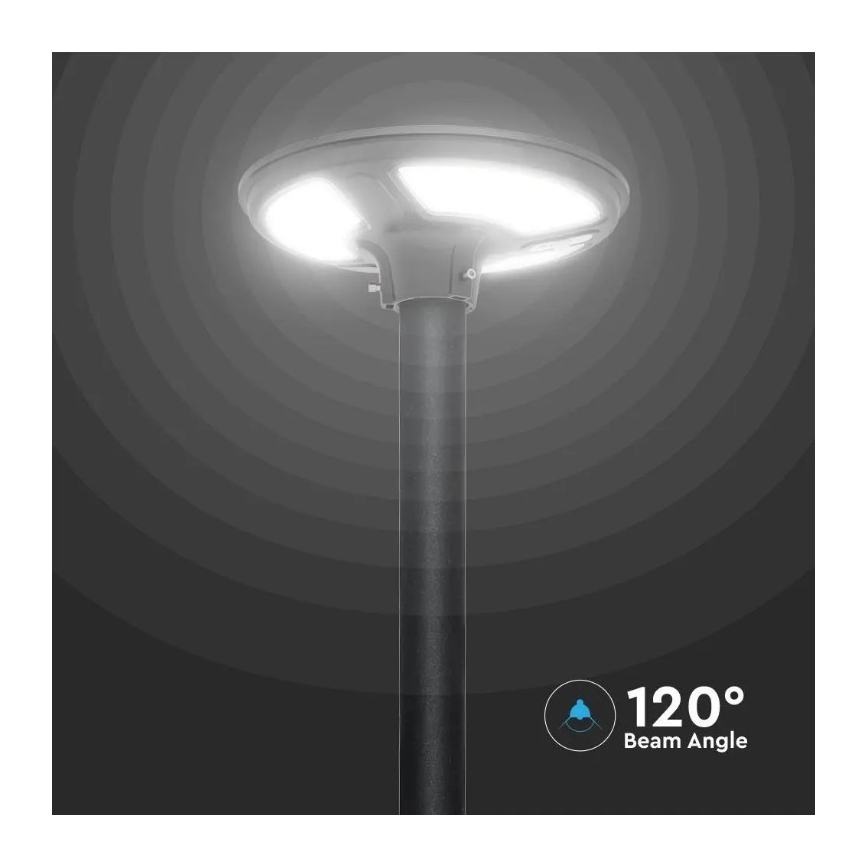 Lampadar LED stradal solar cu senzor LED/7,5W/3,2V 6500K IP65 + telecomandă