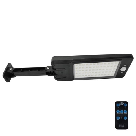 Lampadar LED stradal solar dimabil cu senzor LED/7W/7,4V + telecomandă