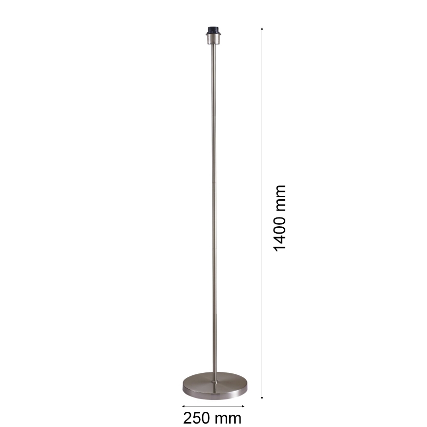 Lampadar LED TUNJA, 1 x E27, 20W, 230V, Ø 38 cm, crom mat / negru
