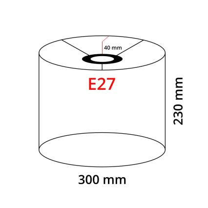 Lampadar LED TUNJA 1xE27/20W/230V Ø 30 cm negru/maro