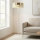 Lampadar LUX 1xE27/15W/230V alb/auriu