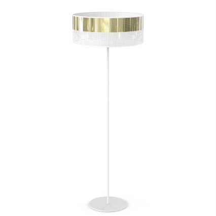 Lampadar LUX 1xE27/15W/230V alb/auriu