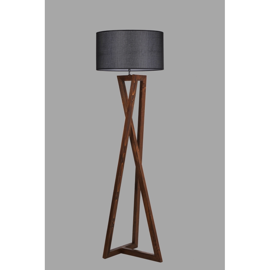 Lampadar MACKA 1xE27/60W/230V negru/maro
