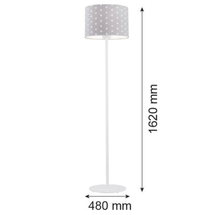 Lampadar MAGIC 1xE27/15W/230V gri/alb Argon 4130