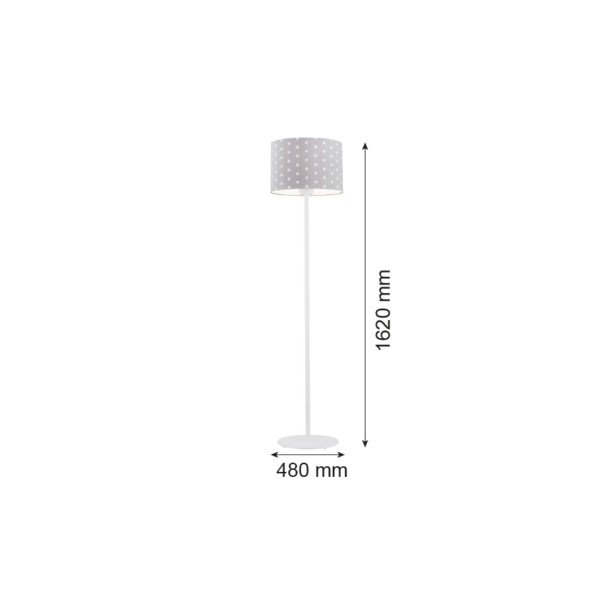 Lampadar MAGIC 1xE27/15W/230V gri/alb Argon 4130