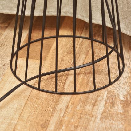 Lampadar MERCURE, 1x E27/15W/230V, negru